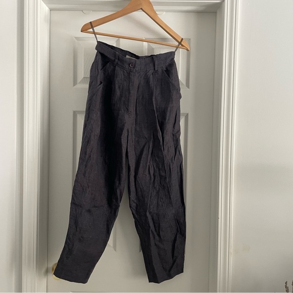 7115 by SZEKI Pants - 7115 by SZEKI Pleated Linen Trousers